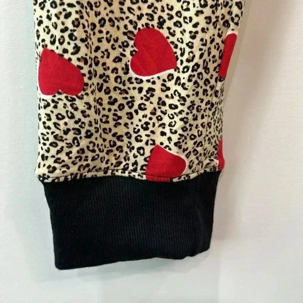 DKNY Animal Print Two Piece Pajamas Set - Size S